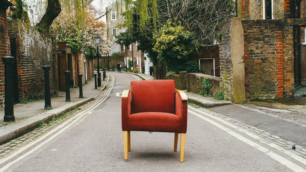 chair in the street