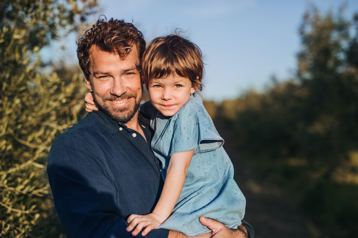 man and daughter