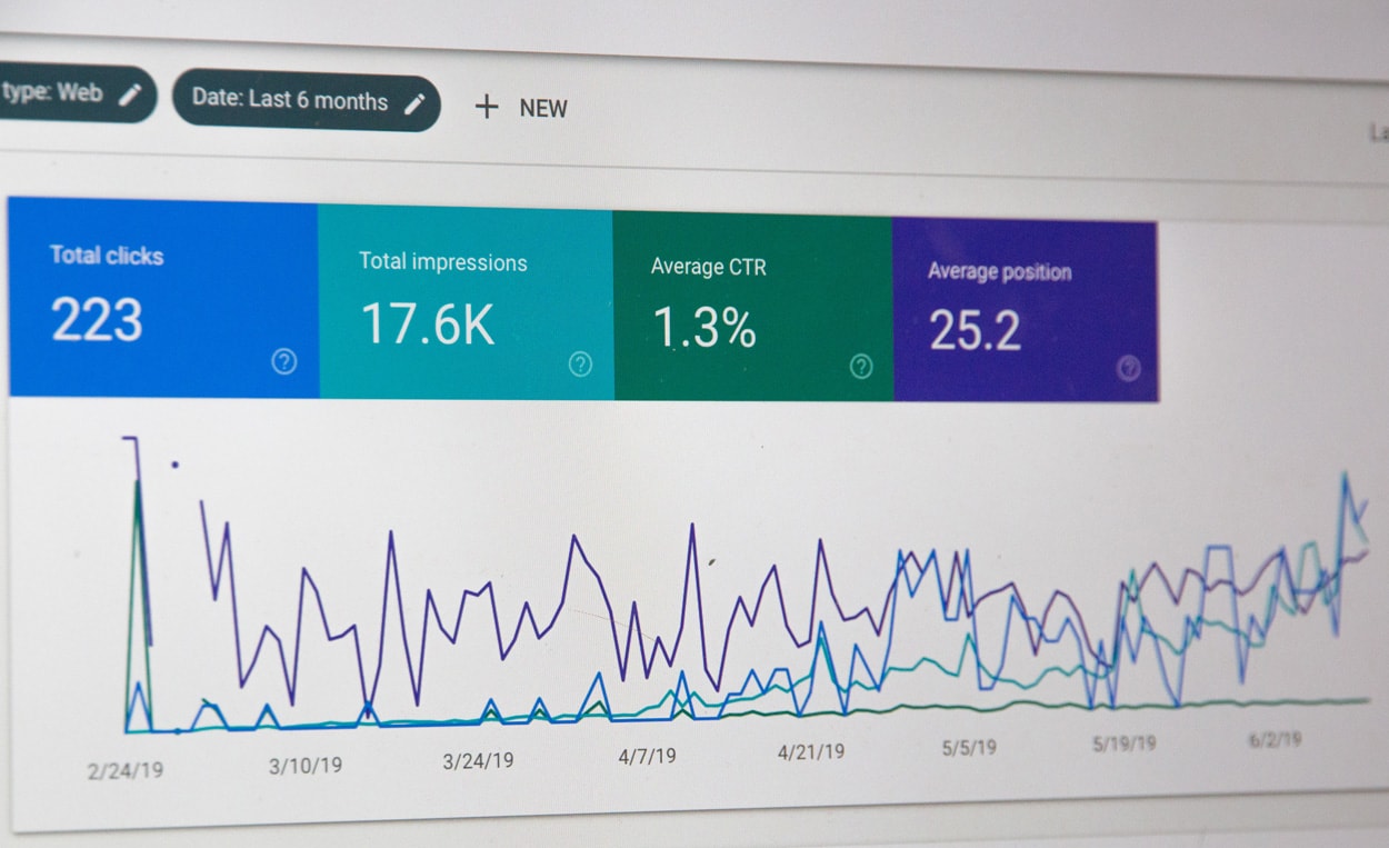 website statistics display